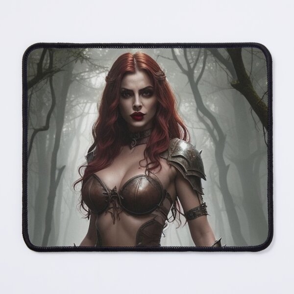 Item preview, Sultry Shadow Huntress – Eerie Grimdark Moonlit Creature Battle designed and sold by MissSaylor.