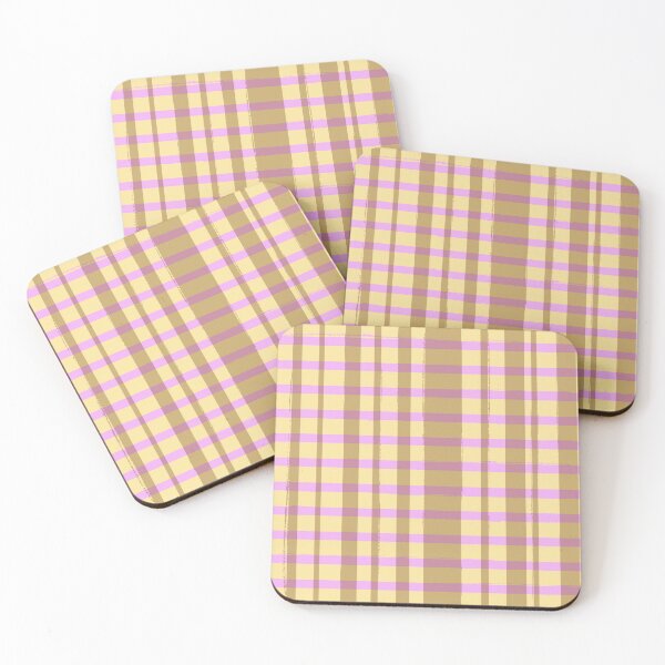 Item preview, Checked pattern in yellow and pink designed and sold by bokasin.