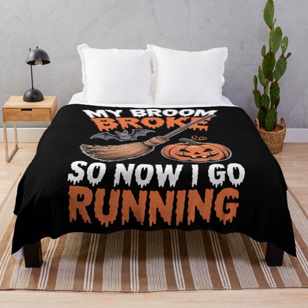 Item preview, Funny Halloween Witch Running Runner Lovers designed and sold by CookWorldLaughs.