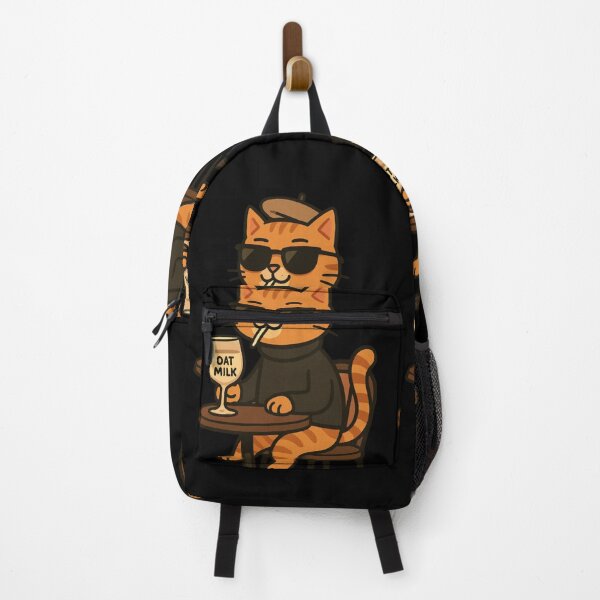 Item preview, Funny Ginger cat drinks oat milk designed and sold by DamioPolArt.