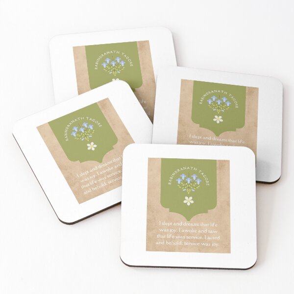 Item preview, Rabindranath Tagore quote - service joy designed and sold by MrsLanOk.