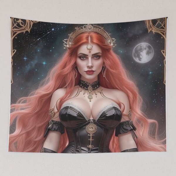 Item preview, Virgo's Eclipse – Lunar Fire Goddess designed and sold by MissSaylor.