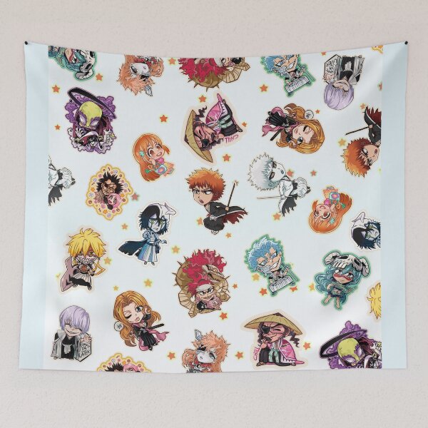 Item preview, Bleach pattern stickers chibis designed and sold by angsty-angst.