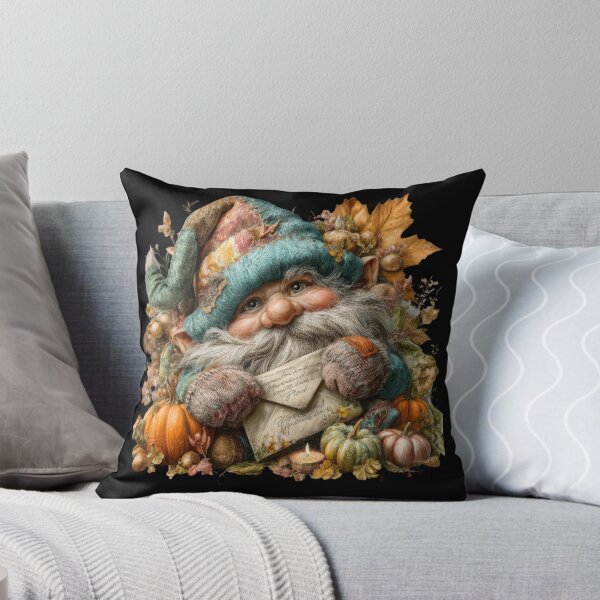 Item preview, Cozy Autumn Gnome – Fall Letter and Pumpkin Art designed and sold by Maryna_Reine.