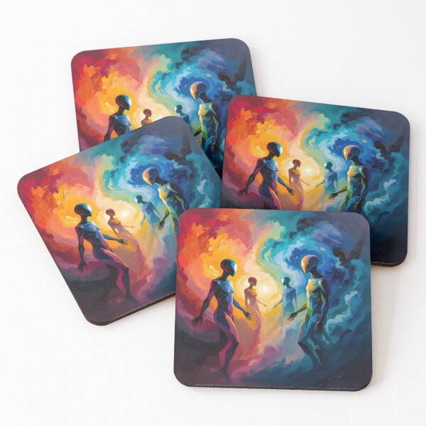 Item preview, Colorful Abstract Man in universe designed and sold by Erlin Rudho.
