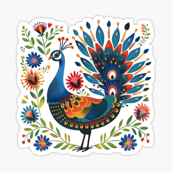 Item preview, Floral Peacock designed and sold by xiao xuans.