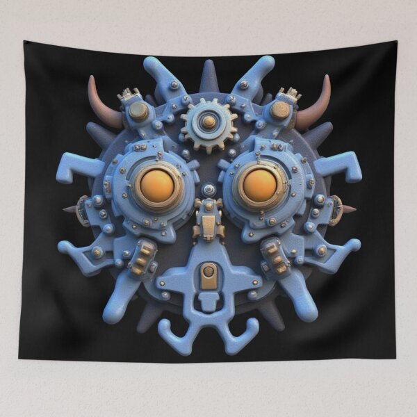 Item preview, Soft Blue Robot  Sci-Fi designed and sold by Static-Fractal.