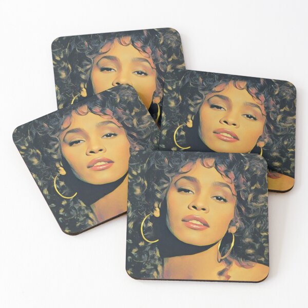 Item preview, Whitney Houston curls portrait designed and sold by Pinkgnomie.