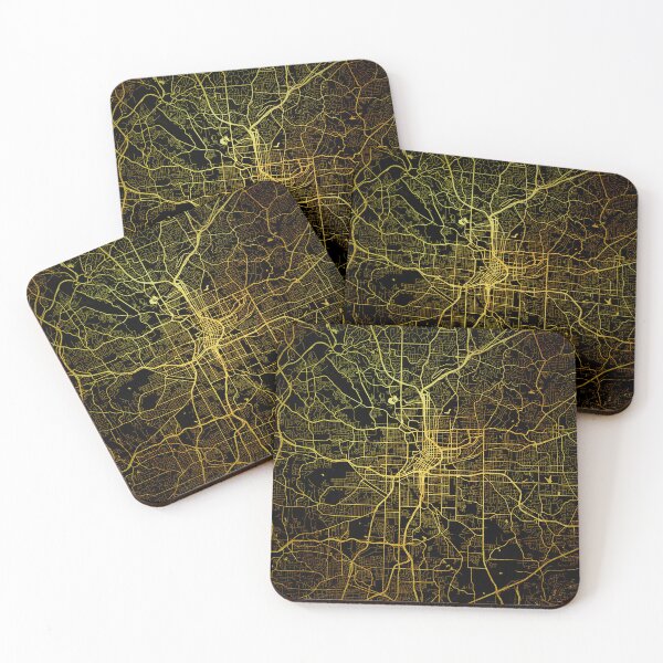 Item preview, Atlanta Gold City Map designed and sold by CITY MAPS - STEFANO LUNGHI.