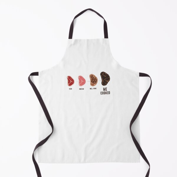 Item preview, AUG-20 Funny Steak Doneness Chart Cooked designed and sold by noberic.