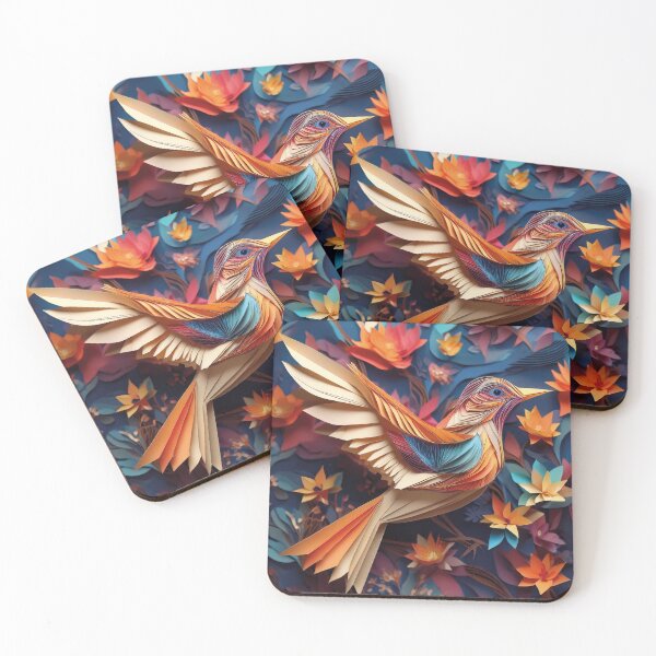 Item preview, Papercut Colorful Bird Design designed and sold by Becky-Poppins.