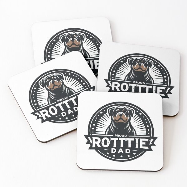 Item preview, Rottie Dad – Proud Rottweiler Owner Badge | Dog Lover Gift for Him designed and sold by dogslover22.