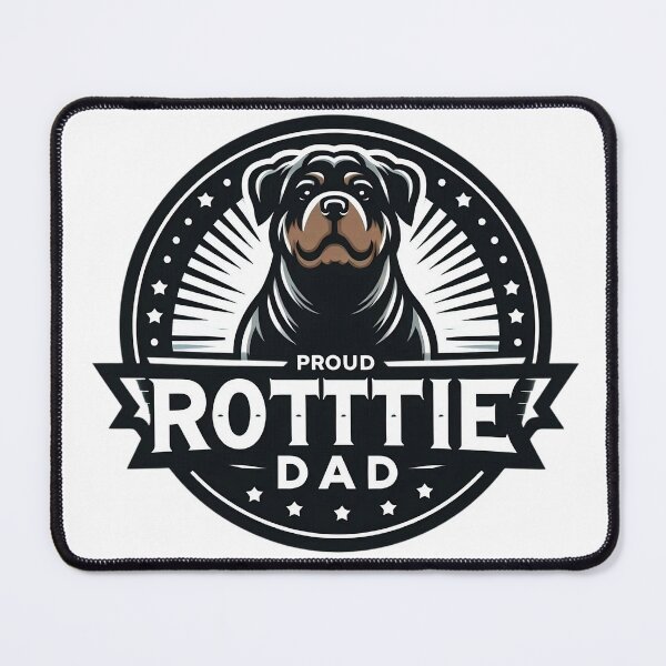 Item preview, Rottie Dad – Proud Rottweiler Owner Badge | Dog Lover Gift for Him designed and sold by dogslover22.