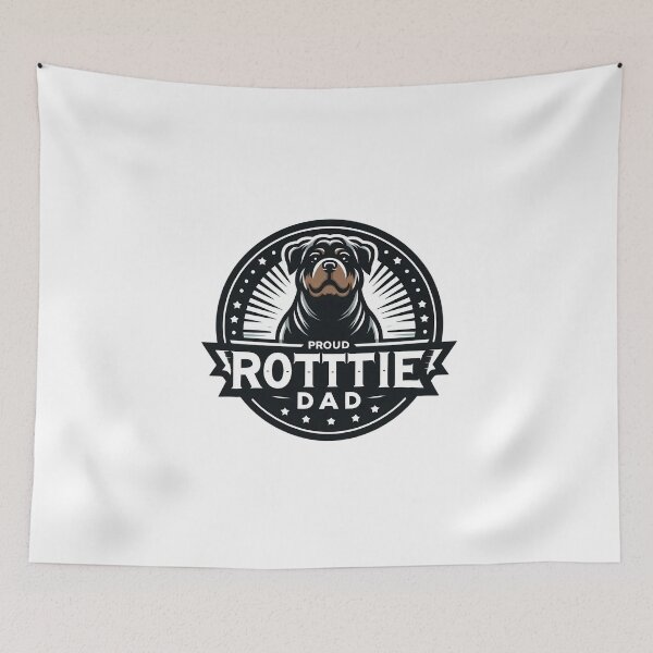 Item preview, Rottie Dad – Proud Rottweiler Owner Badge | Dog Lover Gift for Him designed and sold by dogslover22.
