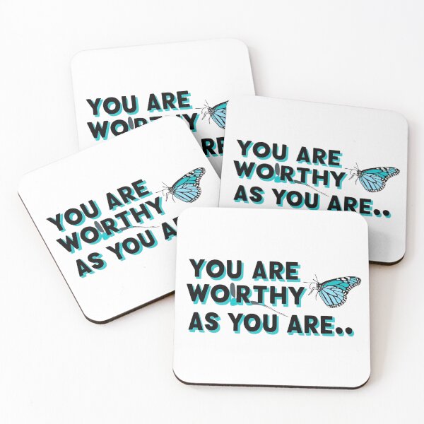 Item preview, Tu es digne tel que tu es – Design papillon inspirant You Are Worthy As You Are – Inspirational Butterfly Design FR: Tu es designed and sold by Drawingshirts.