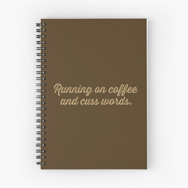 Item preview, Running on Coffee and Cuss Words - Latte designed and sold by sillyjess.