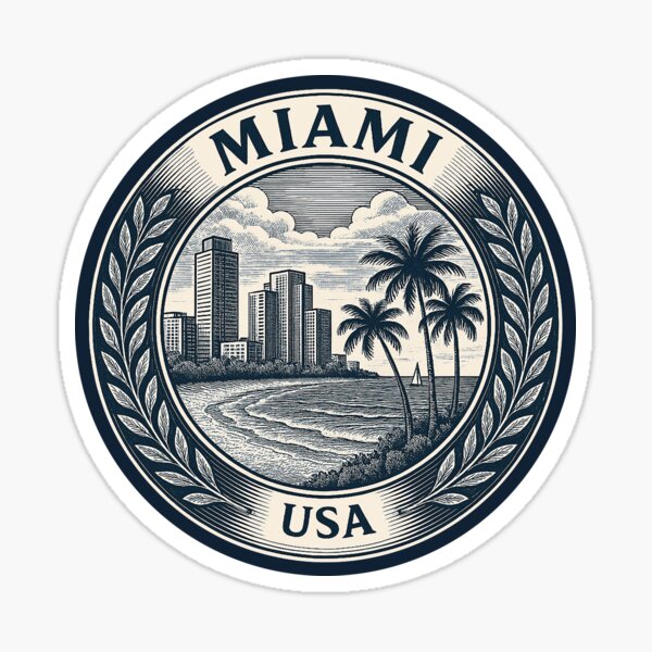 Item preview, Miami USA Travel  designed and sold by Thistle-TShop.