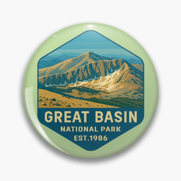Item preview, Great Basin National Park Retro Desert Mountain Sticker designed and sold by Ismeal Von.