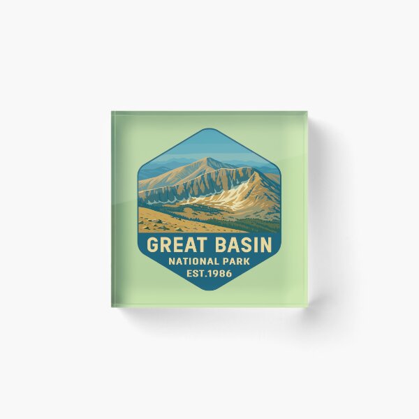 Item preview, Great Basin National Park Retro Desert Mountain Sticker designed and sold by Ismeal Von.