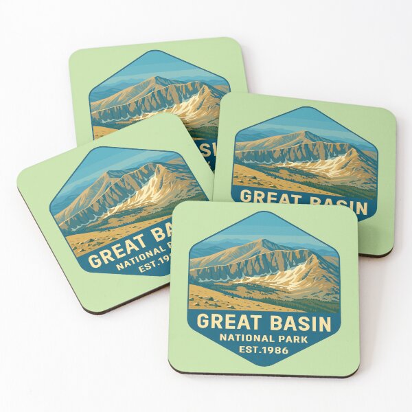Item preview, Great Basin National Park Retro Desert Mountain Sticker designed and sold by Ismeal Von.
