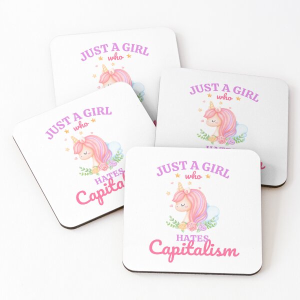 Item preview, Just a Girl That Hates Capitalism designed and sold by Rat-Hot-Shirts.