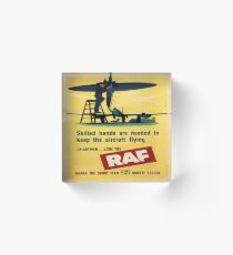 Vintage poster - Royal Air Force Acrylic Block