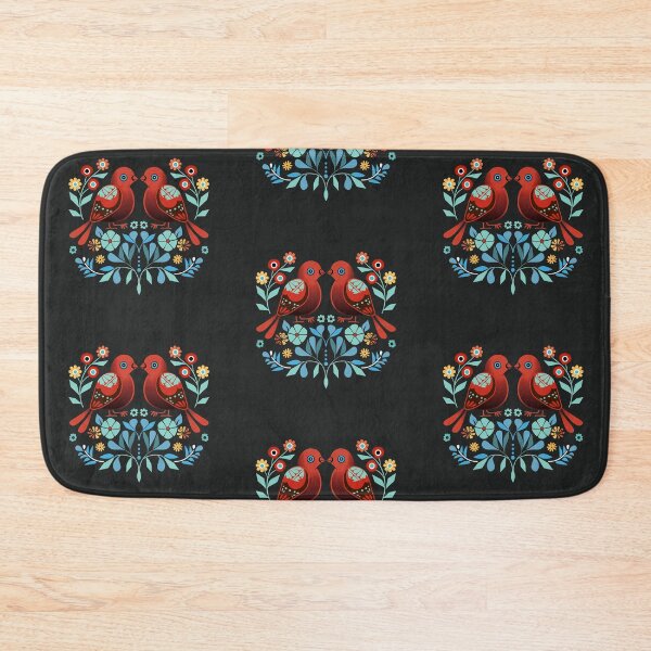 Item preview, Mexican Colorful Birds Folk Flowers Art designed and sold by xiao xuans.