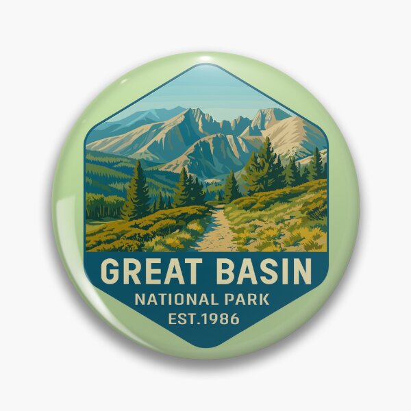 Item preview, Great Basin National Park Retro Desert Mountain Sticker designed and sold by Ismeal Von.