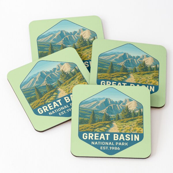 Item preview, Great Basin National Park Retro Desert Mountain Sticker designed and sold by Ismeal Von.