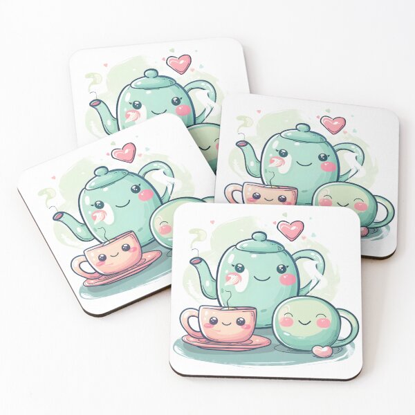 Item preview, Tea time, cute teapot and cup design designed and sold by Bellaleo21.