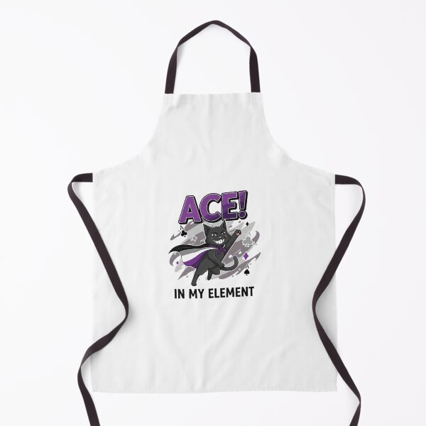 Item preview, "ACE! In My Element" - Asexual Pride Cat Graphic designed and sold by DMNindustries.