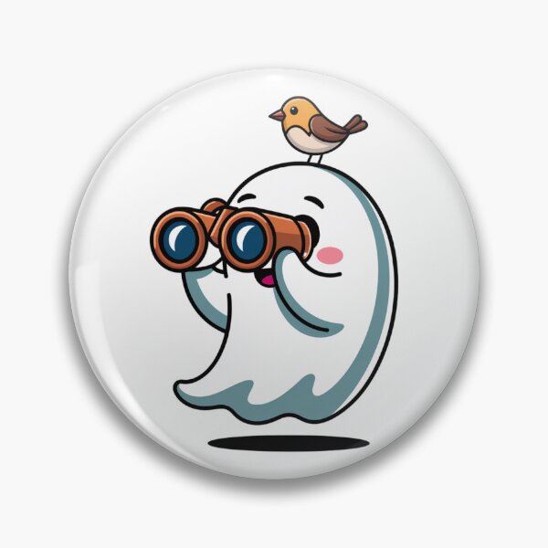 Item preview, Haunted Hobbies Birdwatching Ghost designed and sold by DeafPigeonDesigns.