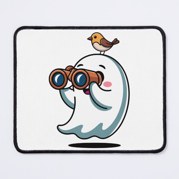 Item preview, Haunted Hobbies Birdwatching Ghost designed and sold by DeafPigeonDesigns.