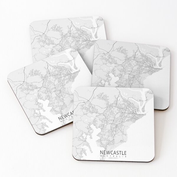 Item preview, Newcastle City Map of New South Wales, Australia - Light designed and sold by deMAP.