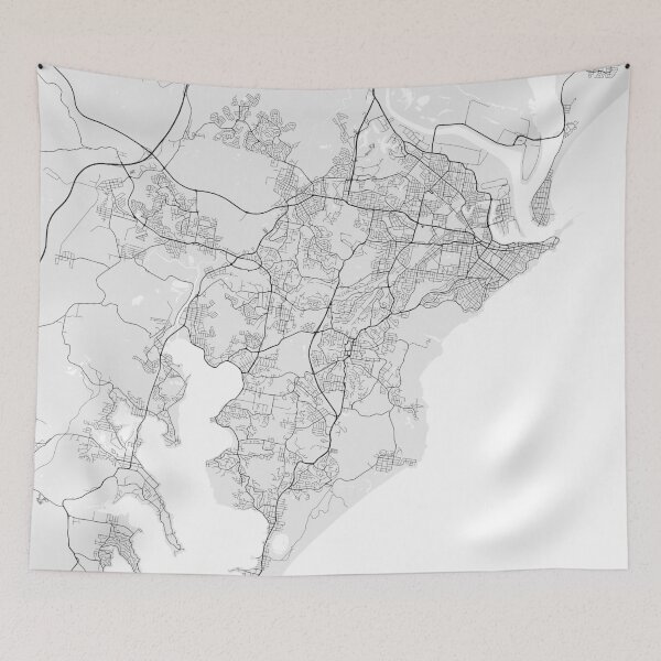 Item preview, Newcastle City Map of New South Wales, Australia - Light designed and sold by deMAP.