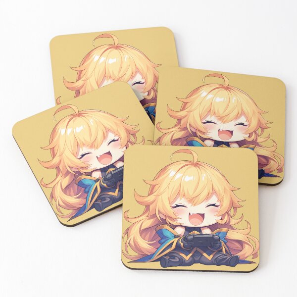 Item preview, Jin Kisaragi Blazblue Game Holo Spice and Wolf Anime Chibi Gamer Kawaii designed and sold by earlobejerk.