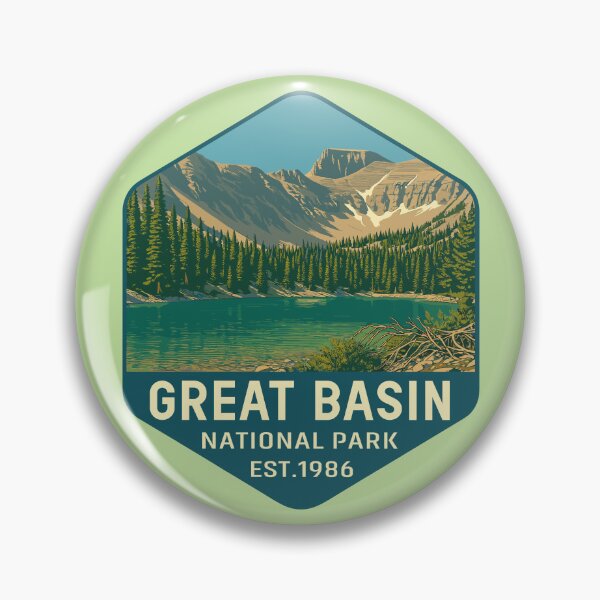 Item preview, Great Basin National Park Retro Desert Mountain Sticker designed and sold by Ismeal Von.