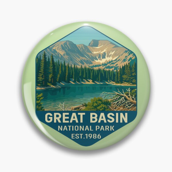 Item preview, Great Basin National Park Retro Desert Mountain Sticker designed and sold by Ismeal Von.