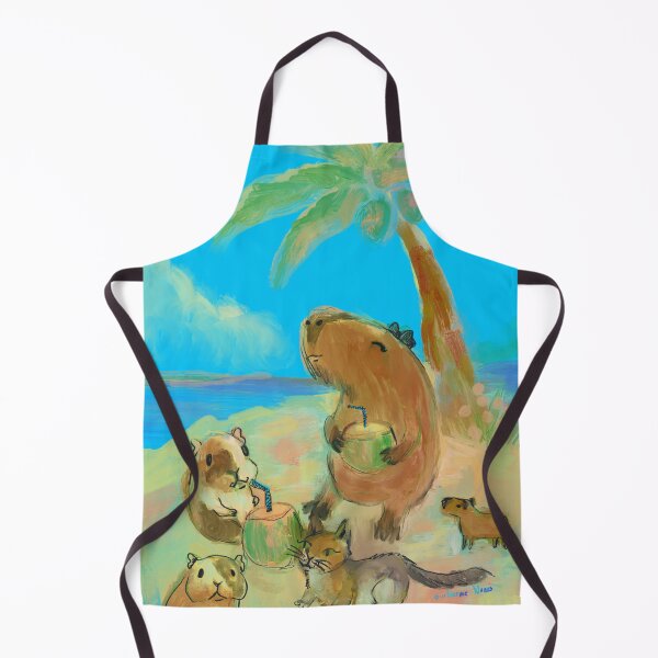 Item preview, capybara and friends enjoying the summer designed and sold by guilhernunes.