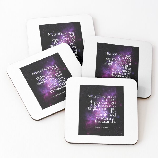 Item preview, Ernest Rutherford quote - men of science, wisdom designed and sold by MrsLanOk.