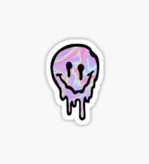 melting smiley face Sticker