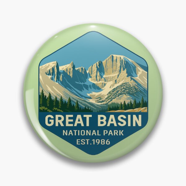 Item preview, Great Basin National Park Retro Desert Mountain Sticker designed and sold by Ismeal Von.