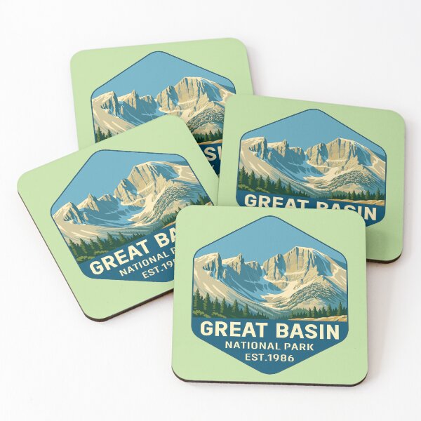 Item preview, Great Basin National Park Retro Desert Mountain Sticker designed and sold by Ismeal Von.