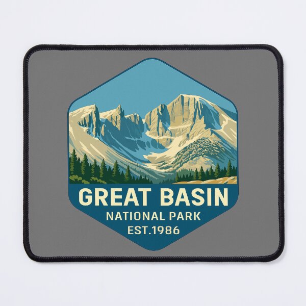 Item preview, Great Basin National Park Retro Desert Mountain Sticker designed and sold by Ismeal Von.