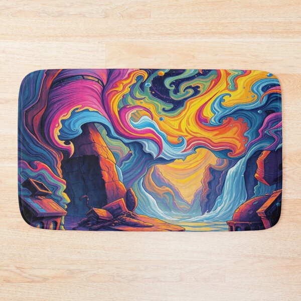 Item preview, Vibrant Abstract Dreamscape – Flood of colors meets dynamic forms in surreal harmony designed and sold by FotoworldEdel.