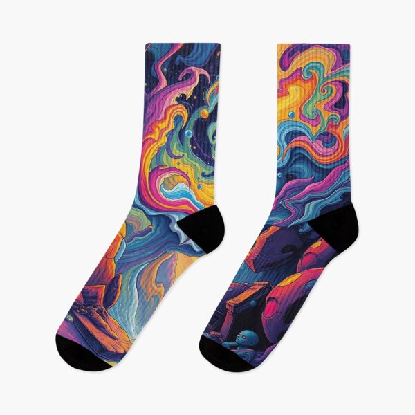 Item preview, Vibrant Abstract Dreamscape – Flood of colors meets dynamic forms in surreal harmony designed and sold by FotoworldEdel.