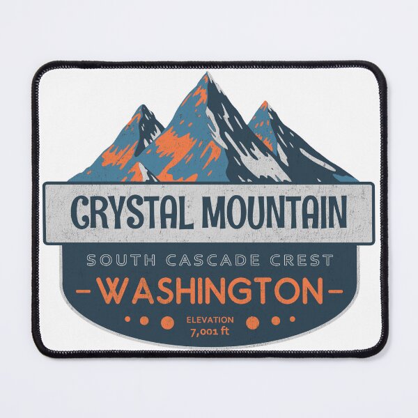 Item preview, Crystal Mountain, South Cascade Crest, Washington, Mountain Badge designed and sold by Wanderful-roads.