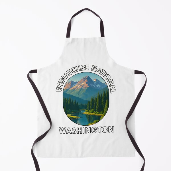 Artikelvorschau, Wenatchee National Forest Washington Reiseposter – Bergsee & Kiefernlandschaft entworfen und verkauft von inkNext.