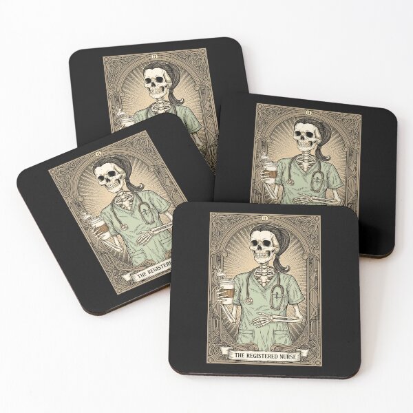 Item preview, Registered Nurse Registered Nurse Tarot Card Fall RN  Funny Gift for Registered Skeleton Nurse designed and sold by MotivaChic.