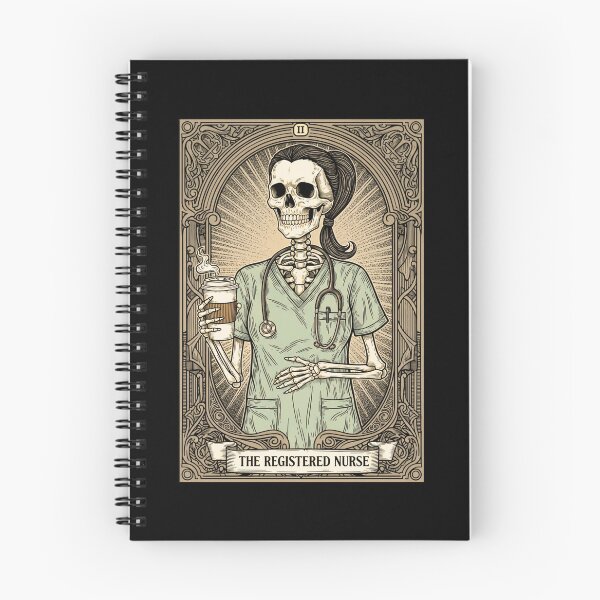 Item preview, Registered Nurse Registered Nurse Tarot Card Fall RN  Funny Gift for Registered Skeleton Nurse designed and sold by MotivaChic.